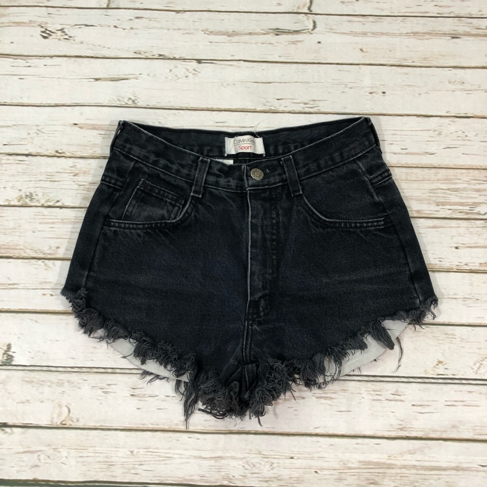 Vintage Calvin Klein High Waisted Shorts - Picture 1 of 7